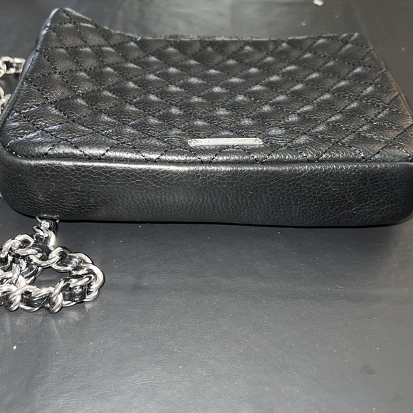 Rebecca Minkoff Black Leather Purse with Chain Strap - Picture 9 of 14